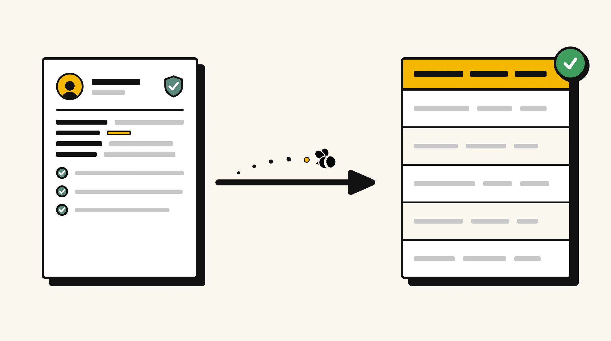 Extracting structured data from a background check report into a spreadsheet with ParserBee