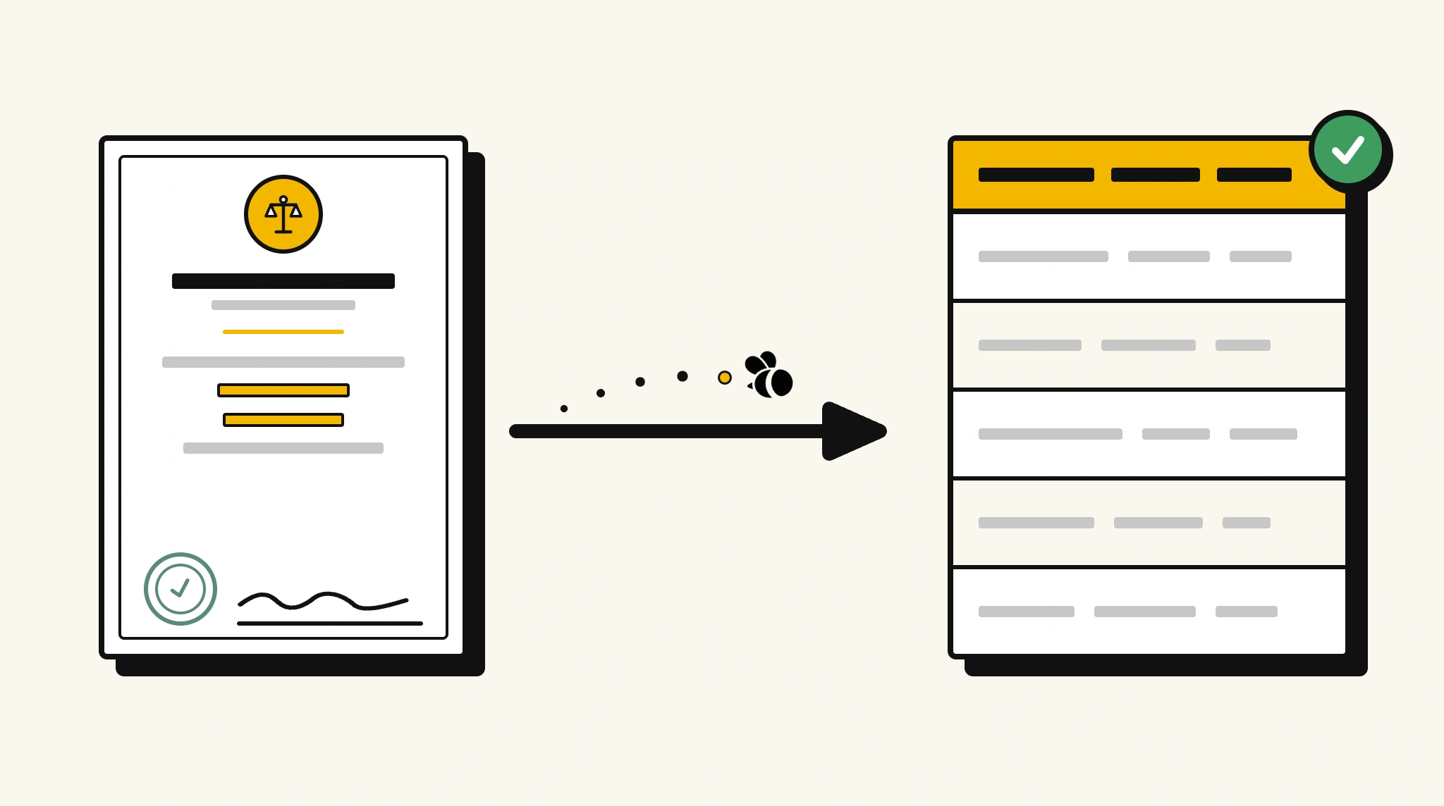 Extracting structured data from a certificate of incorporation into a spreadsheet with ParserBee