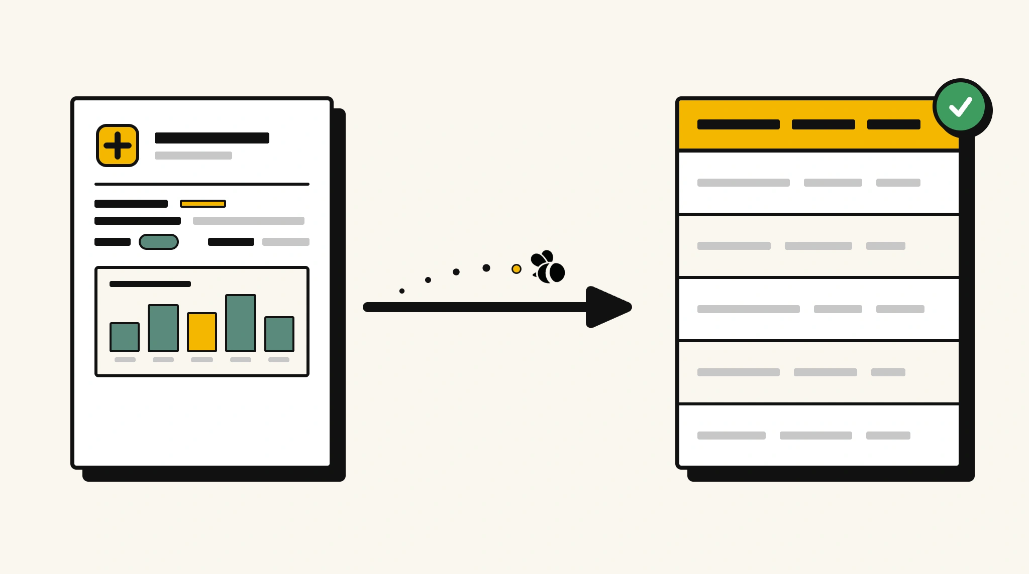 Extracting structured data from a clinical trial report into a spreadsheet with ParserBee
