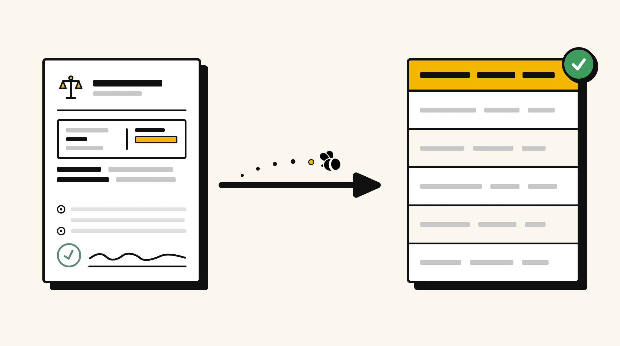 Extracting structured data from a court filing into a spreadsheet with ParserBee
