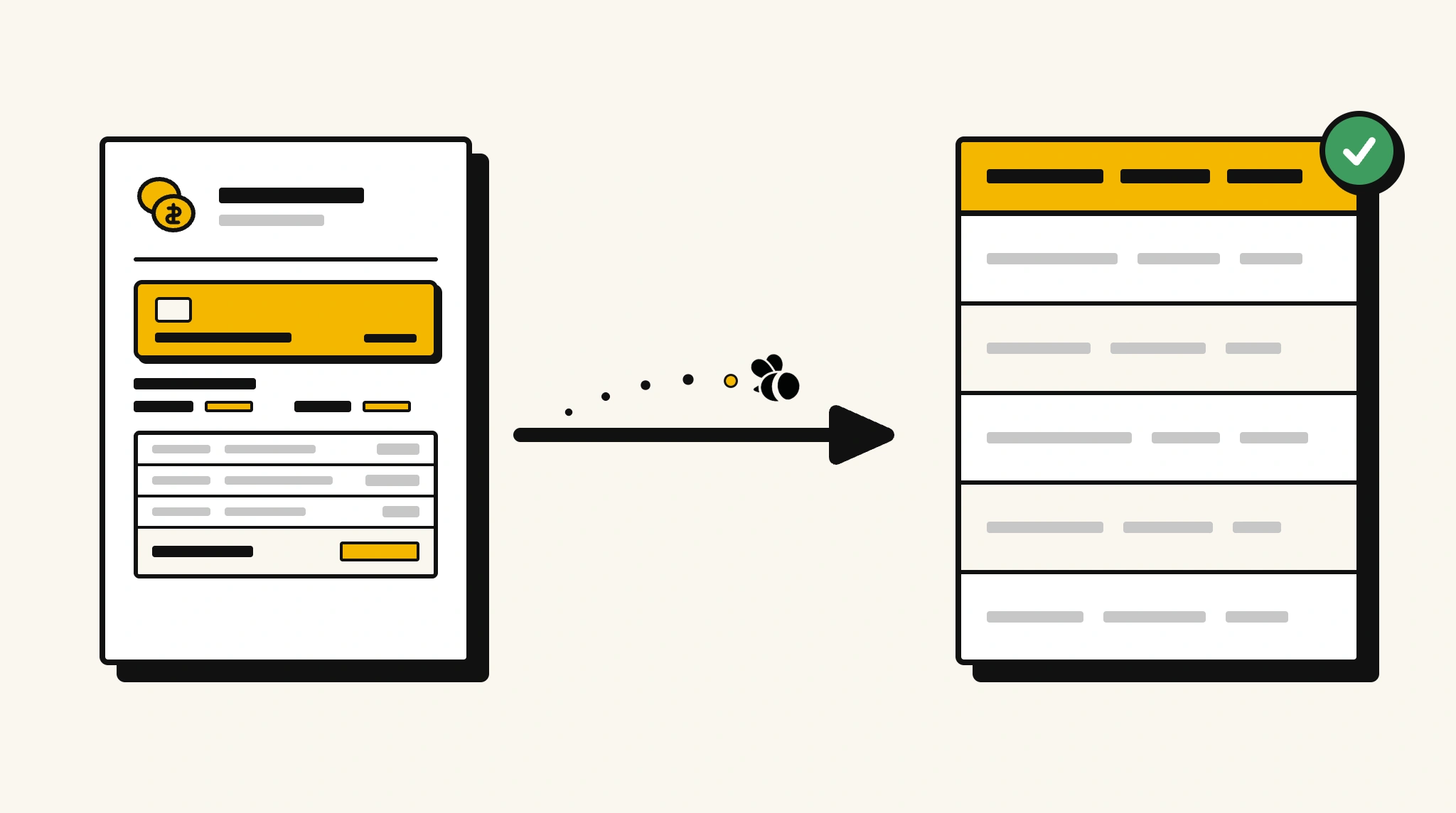 Extracting structured data from a credit card statement into a spreadsheet with ParserBee