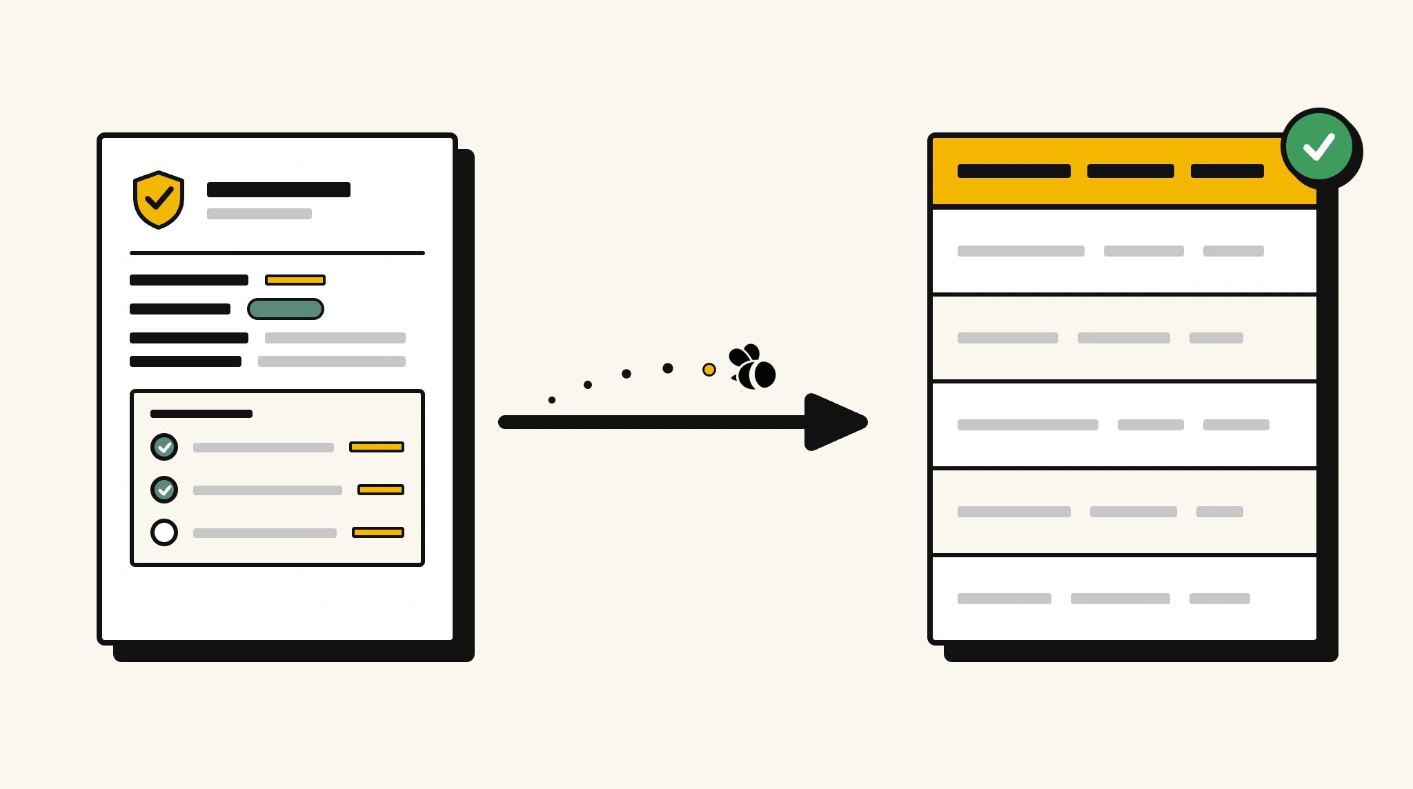 Extracting structured data from a insurance policy into a spreadsheet with ParserBee