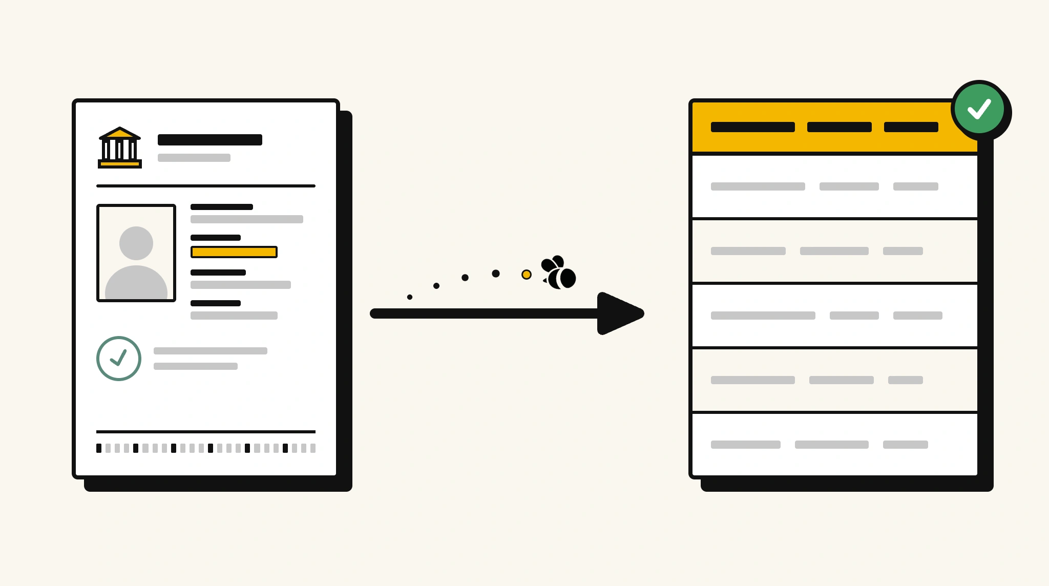 Extracting structured data from a kyc document into a spreadsheet with ParserBee