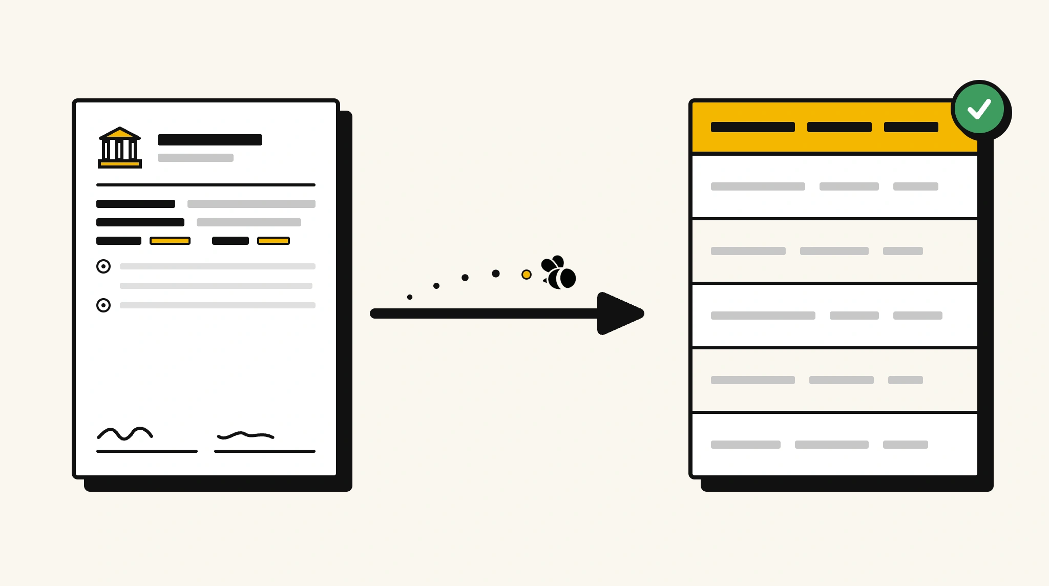 Extracting structured data from a loan agreement into a spreadsheet with ParserBee