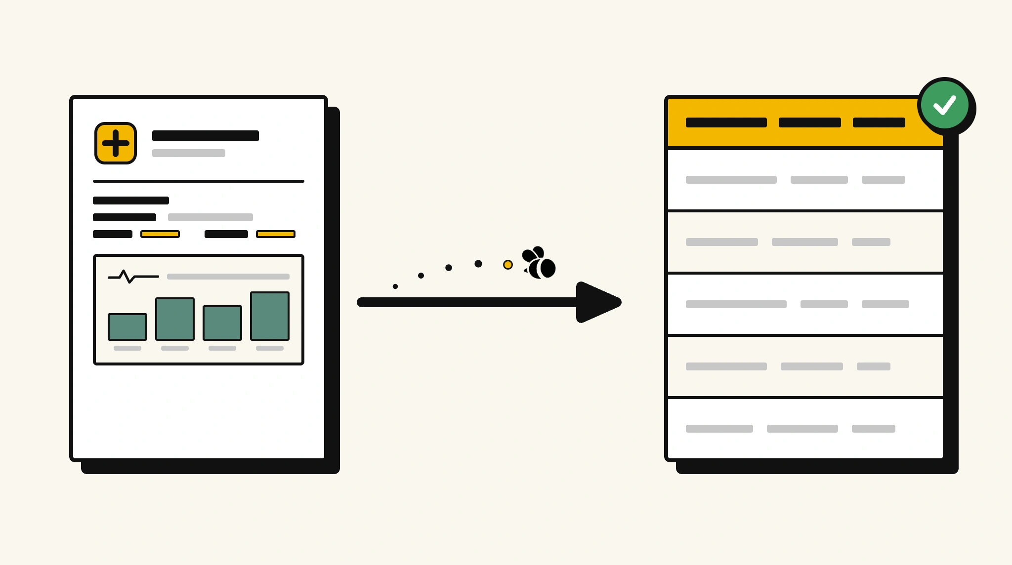 Extracting structured data from a medical record into a spreadsheet with ParserBee