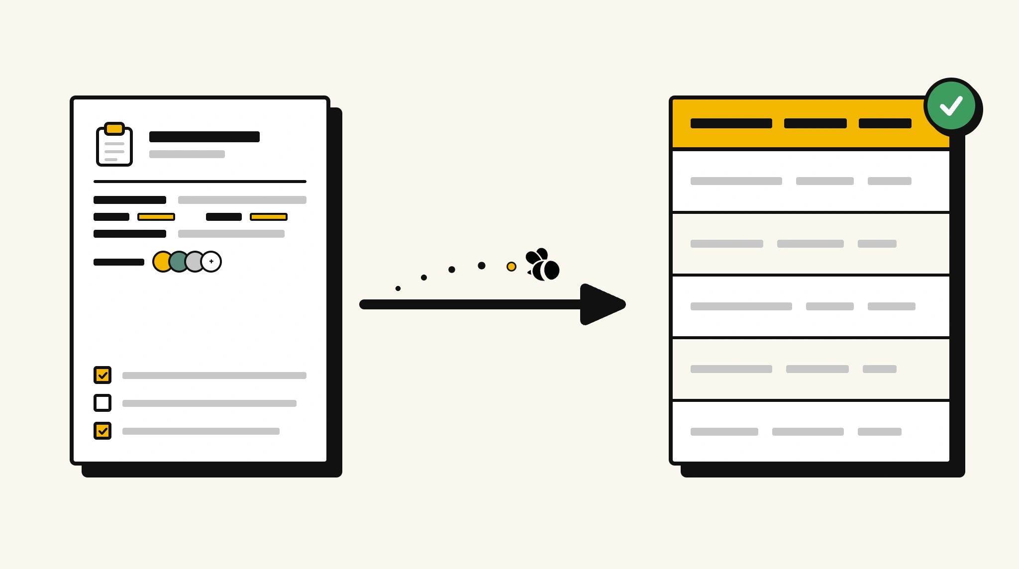 Extracting structured data from a meeting minutes into a spreadsheet with ParserBee