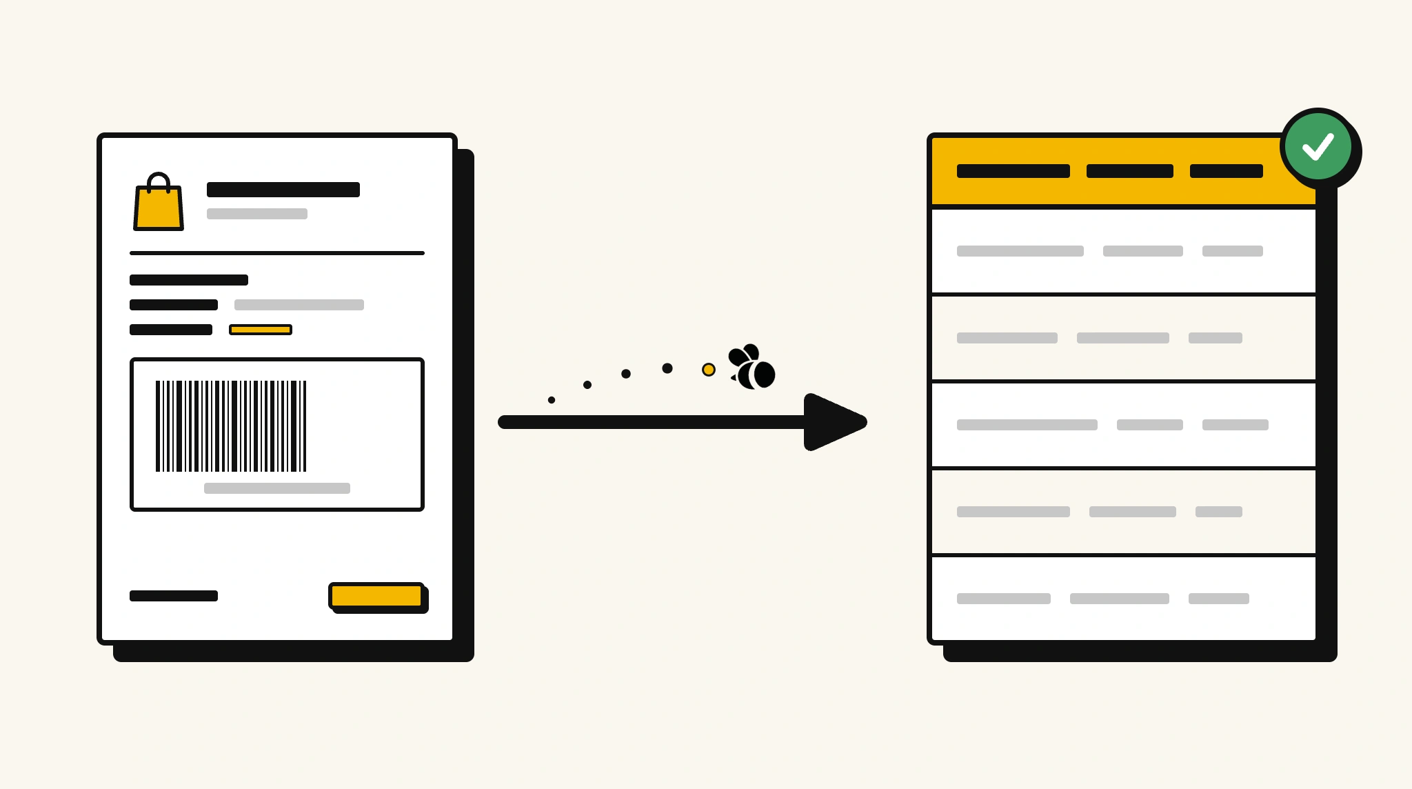 Extracting structured data from a product label into a spreadsheet with ParserBee