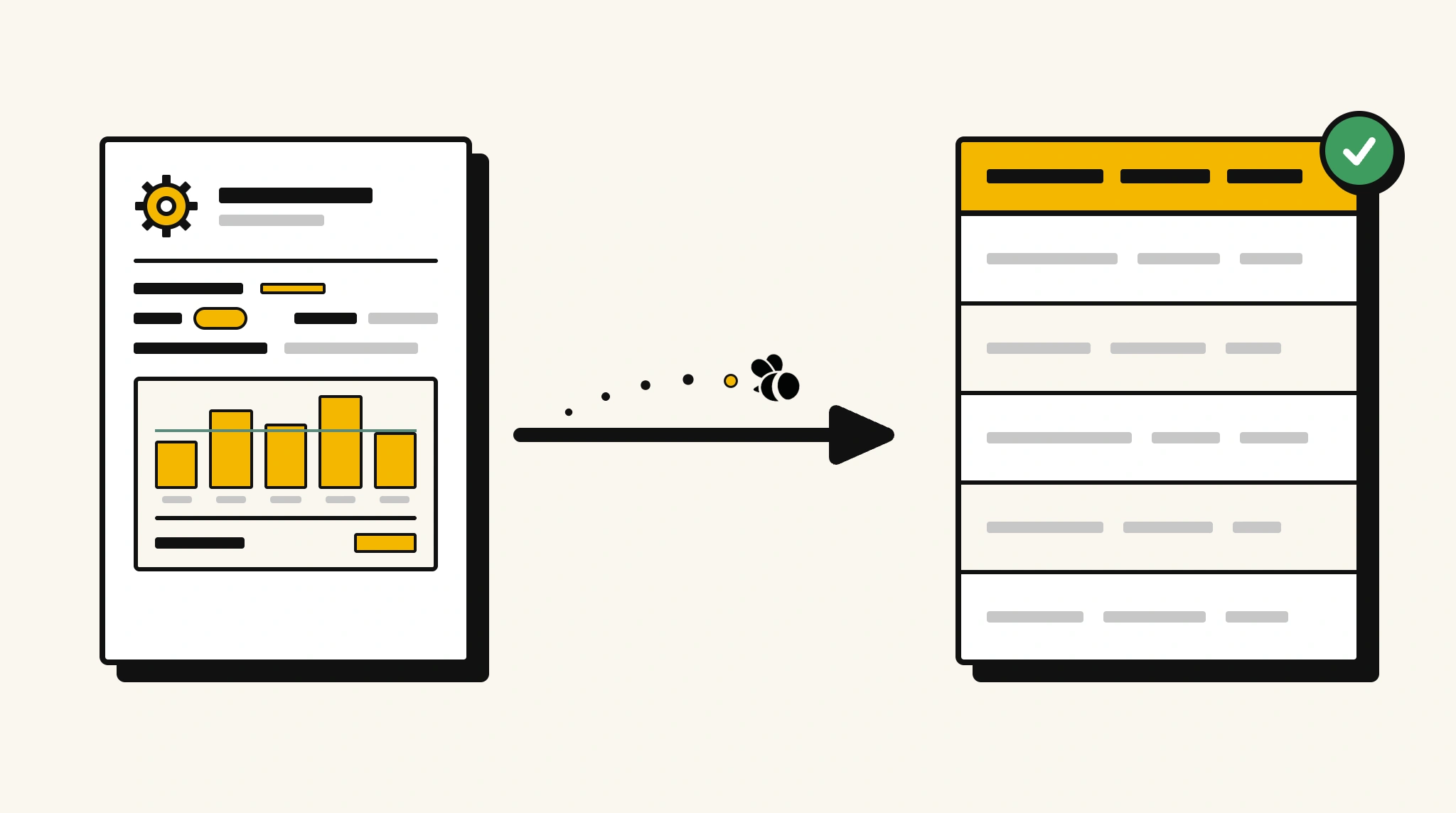 Extracting structured data from a production report into a spreadsheet with ParserBee