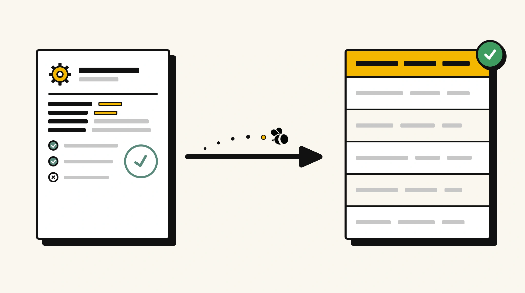 Extracting structured data from a quality inspection report into a spreadsheet with ParserBee