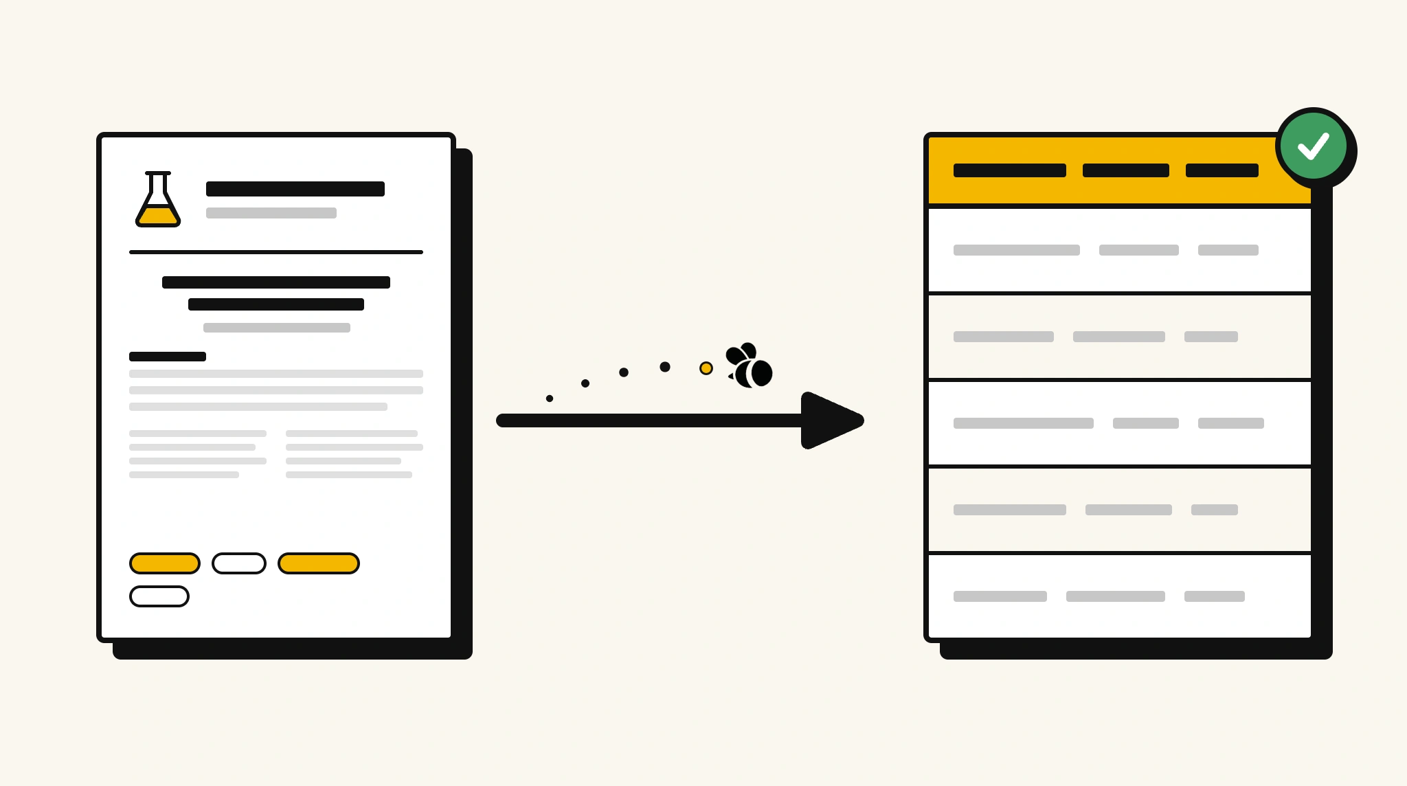 Extracting structured data from a research paper into a spreadsheet with ParserBee