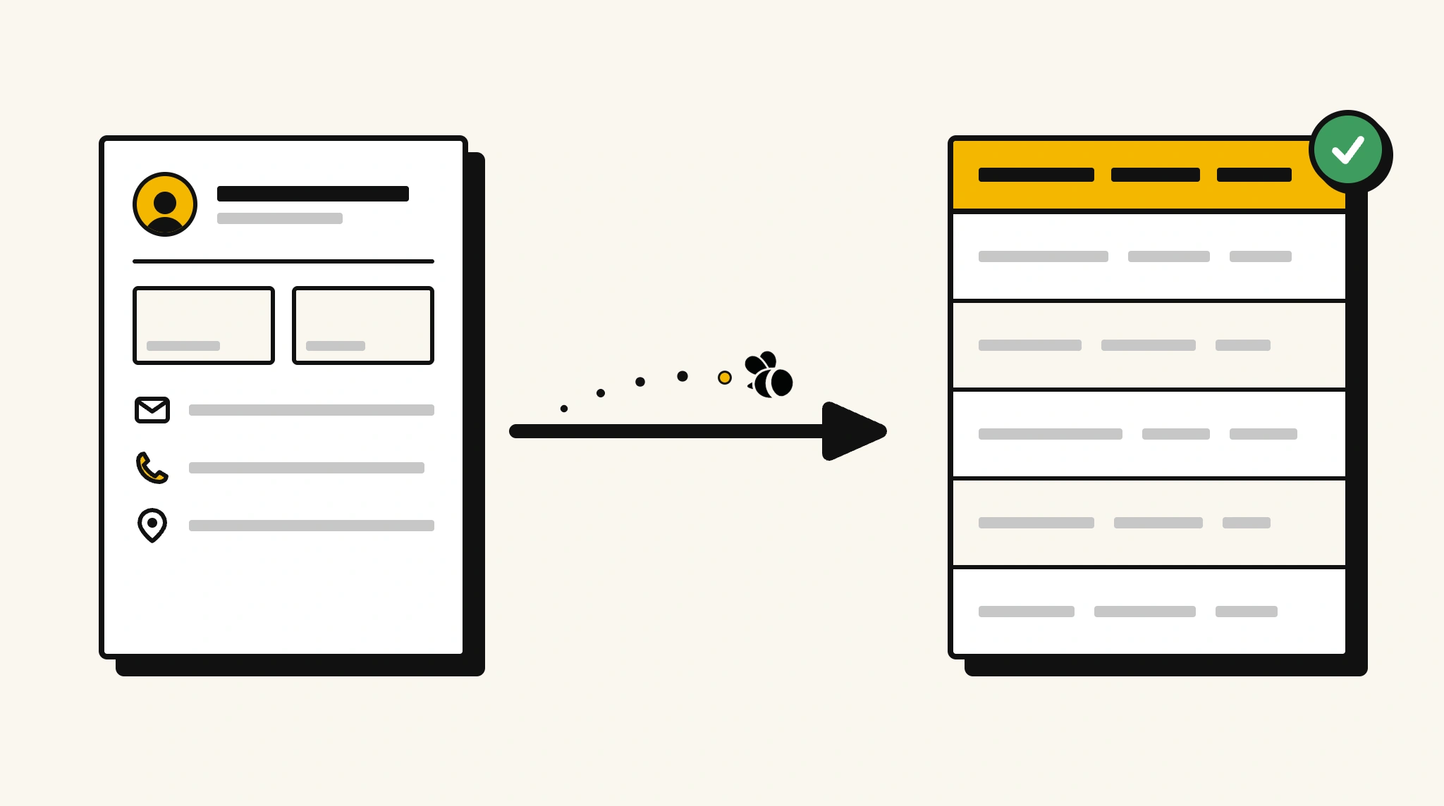 Extracting structured data from a resume / cv into a spreadsheet with ParserBee