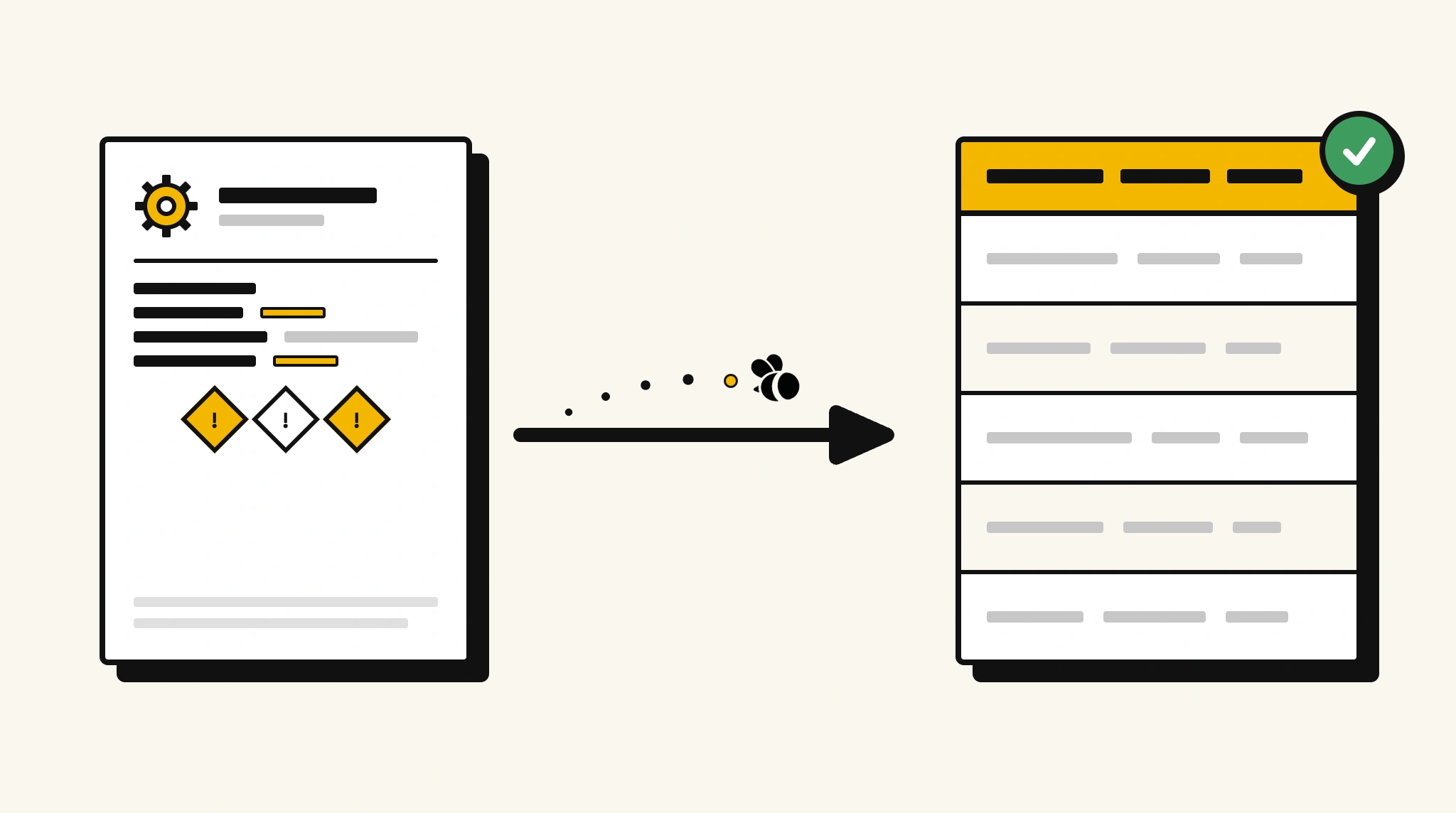 Extracting structured data from a safety data sheet into a spreadsheet with ParserBee