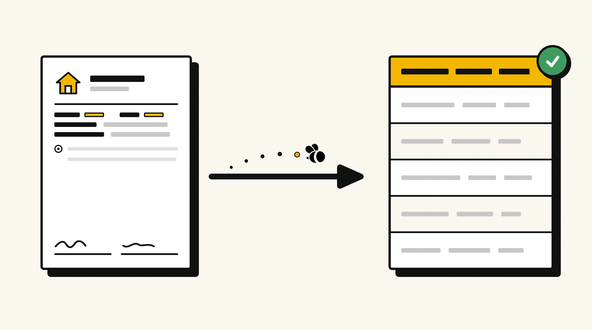 Extracting structured data from a sale deed into a spreadsheet with ParserBee