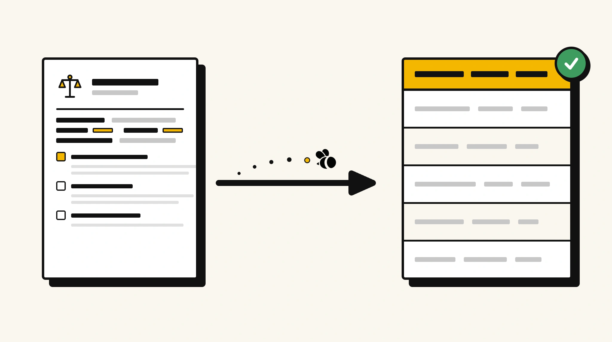 Extracting structured data from a terms & conditions into a spreadsheet with ParserBee